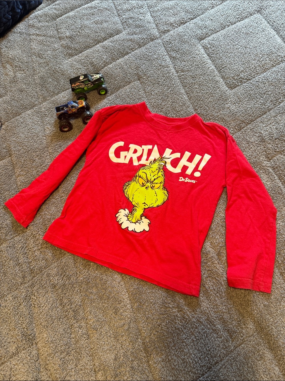 Dr. Seuss Red Grinch Graphic Long-Sleeve Tee